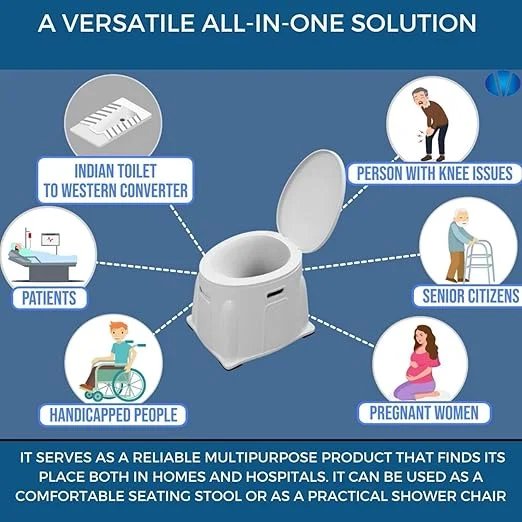 Commode Toilet Stool for Kids, Elder People and pregnant ladies photo 8