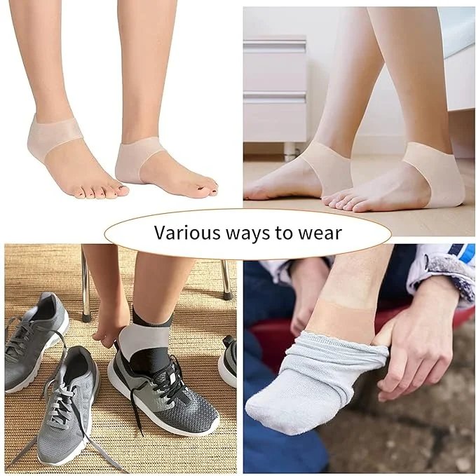 Moisturizing Silicone Gel Heel Socks photo 2